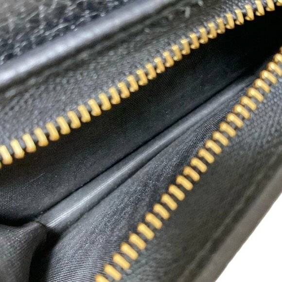 Authentic GUCCI GG Marmont Black Leather Bifold Wallet bran343-111425 - Picture 6 of 7